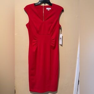 Calvin Klein Collection Vivid Red Midi Dress